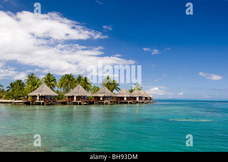 Hôtel Resort sur Papeete, Tahiti, Polynésie Française Banque D'Images