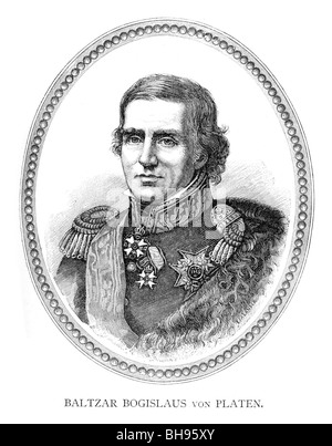 Comte Baltzar von Platen Bogislaus (1766-1829), un officier de marine et homme d'État suédois Banque D'Images