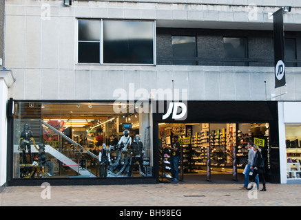 Magasin de sport JD dans High Street, Bromley, Kent, Angleterre Banque D'Images