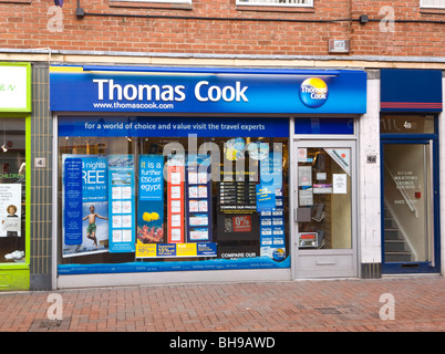 Agence de voyage Thomas Cook Hereford Herefordshire Banque D'Images