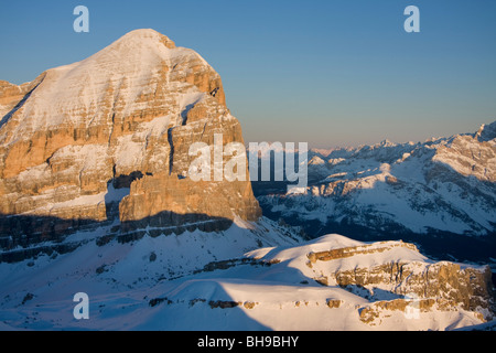 Paysage du lagazuoi à tofana di rozes, Cortina, dolomites, Veneto, Italie Banque D'Images