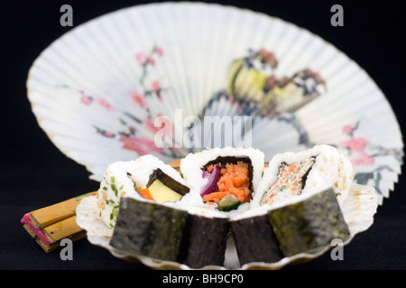 Des plats japonais, Sushi. Banque D'Images