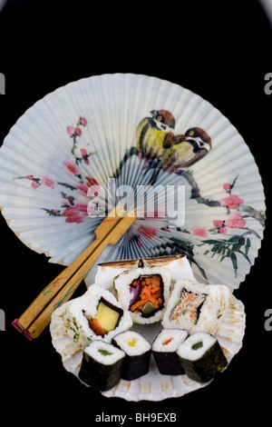 Des plats japonais, Sushi. Banque D'Images