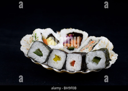 Des plats japonais, Sushi. Banque D'Images