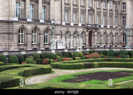 Des capacités et des jardins du Palais Royal à Bruxelles Belgique Banque D'Images
