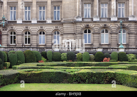 Des capacités et des jardins du Palais Royal à Bruxelles Belgique Banque D'Images