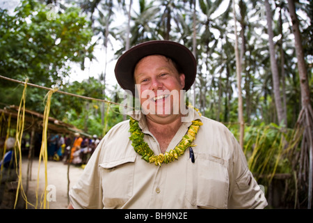 Shore excursion directeur pour l'expédition Aussie cruiser Orion Jason Friend Banque D'Images