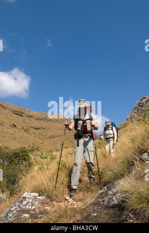 Le Chimanimani National Park est un des parcs de l'Afrique du Sud moins gâtés endroits sauvages pour les randonneurs Banque D'Images