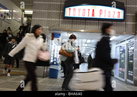 Des scènes de rue de la ville de Toyota, à domicile, les fabricants de voiture Toyota au Japon. Banque D'Images