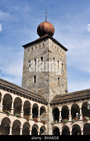 L'/ Stockalperpalast Stockalperpalast, château à Brig / Brig dans les Alpes Suisses, Valais / Wallis (Suisse) Banque D'Images