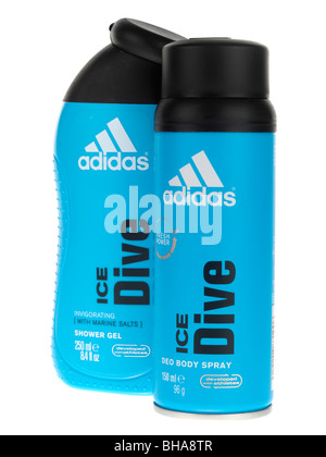 Gel douche et Déodorant Banque D'Images