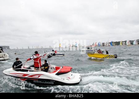 SYDNEY, Australie - SYDNEY, AUSTRALIE - début du 2009 Rolex Sydney to Harbour Yacht Race dans le port de Sydney. Banque D'Images