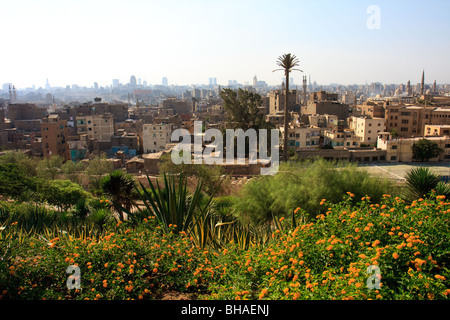 Azhar Caire Egypte Afrique Islam Mosquée Minaret Banque D'Images