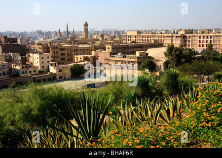 Azhar Caire Egypte Afrique Islam Mosquée Minaret Banque D'Images