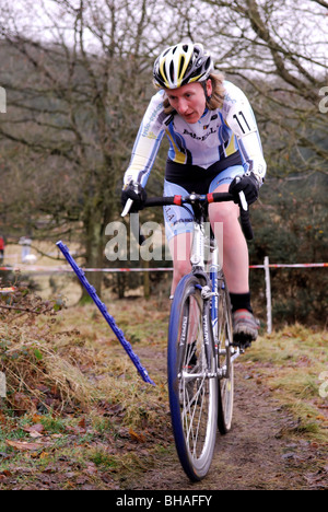 Course du Championnat de France de cyclo-cross 2010. Banque D'Images