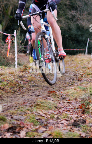 Course du Championnat de France de cyclo-cross 2010. Banque D'Images