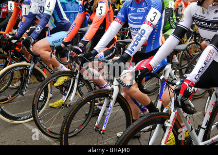 Course du Championnat de France de cyclo-cross 2010. Banque D'Images