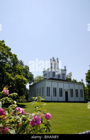 Construit par les Quakers en 1832 au nom de la paix, le temple de Sharon est maintenant un lieu historique national en Sharon Ontario Canada Banque D'Images