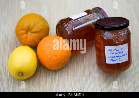 Confiture d'orange de Séville Banque D'Images