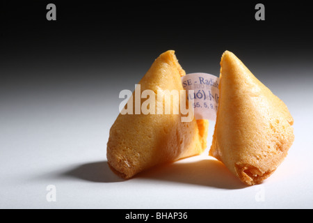 Biscuit de fortune Close-up Banque D'Images