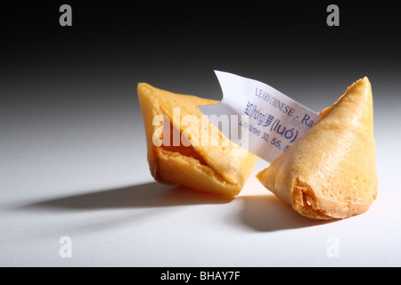 Biscuit de fortune Close-up Banque D'Images