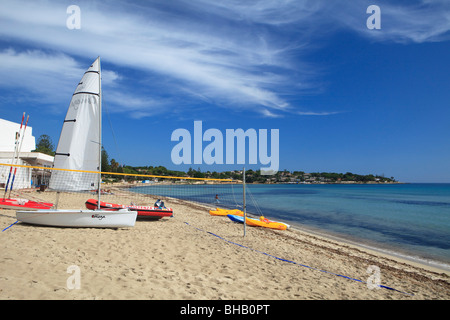 La plage de Fontane Bianche Siracusa Sicile Italie Banque D'Images