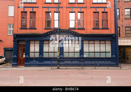 En dehors de l'Irish News building, Belfast Banque D'Images