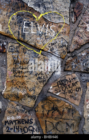 Mur qui entoure, Graceland Graceland, Memphis, Tennessee, États-Unis Banque D'Images