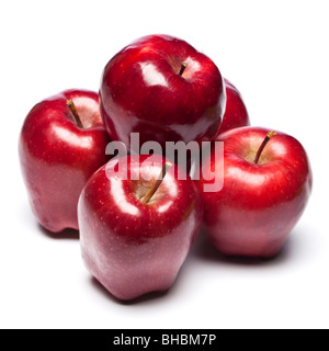 Groupe de pommes rouges Banque D'Images
