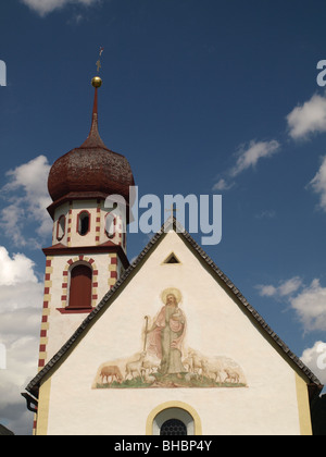 Dans l'église du village d'aération en Otztal dans le Tyrol, Autriche Banque D'Images