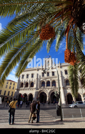 L Estaçao do Rossio gare Lisbonne Portugal Europe Banque D'Images