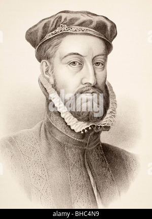 James Stewart, 1e comte de Moray c. 1531 - 1570. Régent d'Écosse. Banque D'Images