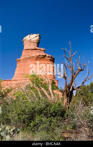 Leuchtturm pic en Palo Duro Canyon State Park, au Texas. Banque D'Images