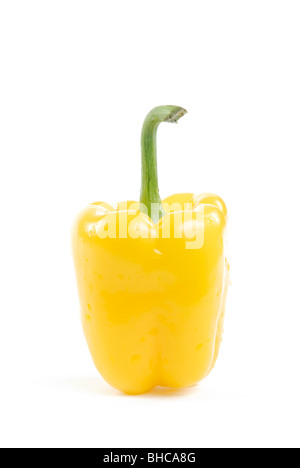 Poivrons jaunes capsicum annuum Banque D'Images