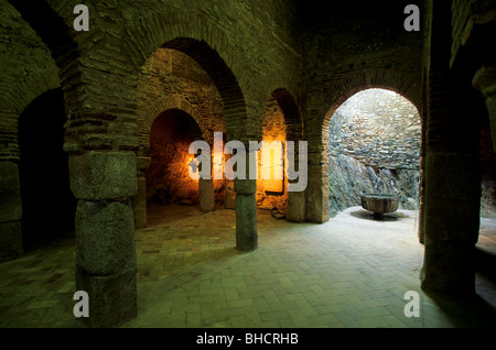 De la Mezquita, Almonaster la Real Parque Natural de la Sierra de Aracena y Picos de Aroche, Huelva, Espagne Banque D'Images