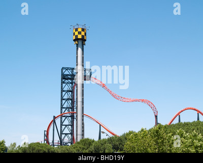 'La Tarántula' dans le Parque de Atracciones de Madrid (Parc de Loisirs) Banque D'Images