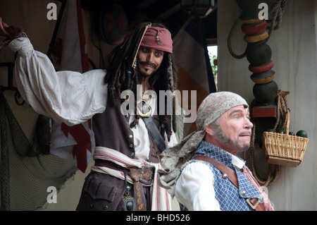 Walt Disney World Orlando Floride FL Johnny depp look-a-like pirates des caraïbes Le Royaume Magique Banque D'Images