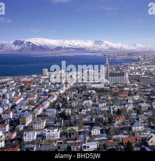 L'hiver, Reykjavik Islande Banque D'Images