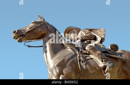 'Terry's Texas Rangers' statue à Austin, Texas Banque D'Images