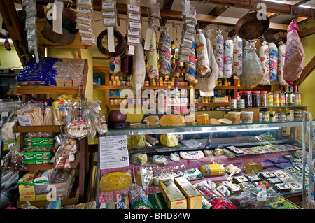 Buenos Aires Palermo épicerie fromage Jambon Iberico Banque D'Images