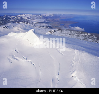 Glacier Snaefellsjokull, Péninsule de Snæfellsnes Banque D'Images