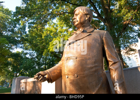 Zebulon Baird Vance statue sur les motifs de la capitale de l'Etat dans la région de Raleigh (Caroline du Nord) Banque D'Images