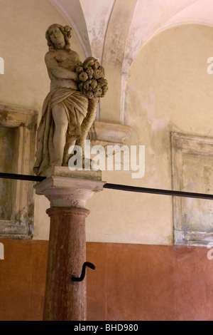 L'Europe, Italie, Vénétie, Vicence, Villa Valmarana ai Nani, Andrea Palladio, l'intérieur, l'architecture, l'histoire. Banque D'Images