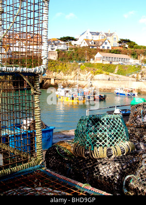 Port de Newquay, Cornwall. Banque D'Images