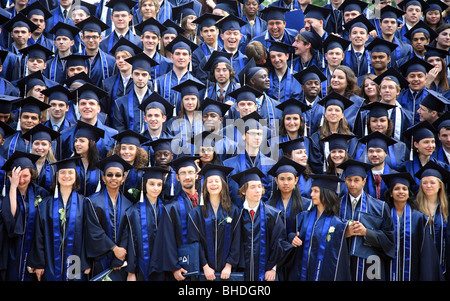 Les étudiants se préparant à un diplôme officiel photo à l'université Jacobs de Brême, Allemagne Banque D'Images