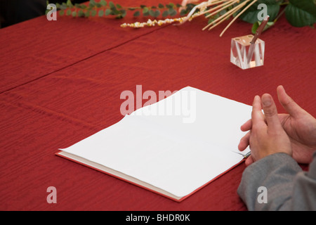 Bureau d'enregistrement dans bureau du greffier, Allemagne Banque D'Images