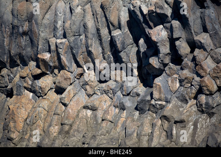 L'Italie, la Sicile, l'île de Pantelleria, roche volcanique, côte, mer Banque D'Images