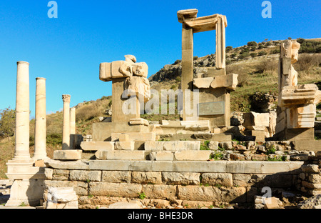 Ruines de du Mémorial Memmius, Ephèse, Turquie Banque D'Images