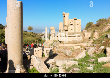 Ruines de du Mémorial Memmius, Ephèse, Turquie Banque D'Images