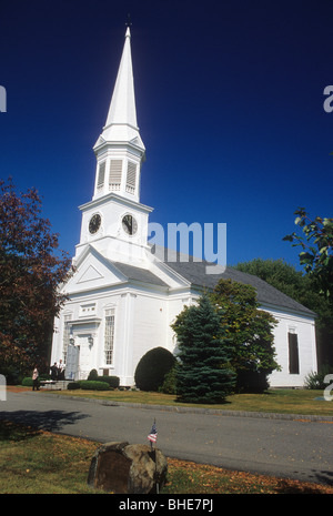 Première Paroisse Congregational Church, Village de New York, comté de York, Maine Banque D'Images